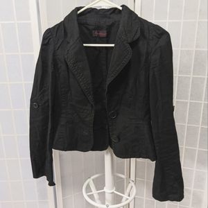 Miss Selfridge Black Blazer with Colour Rules Black Mini Skirt